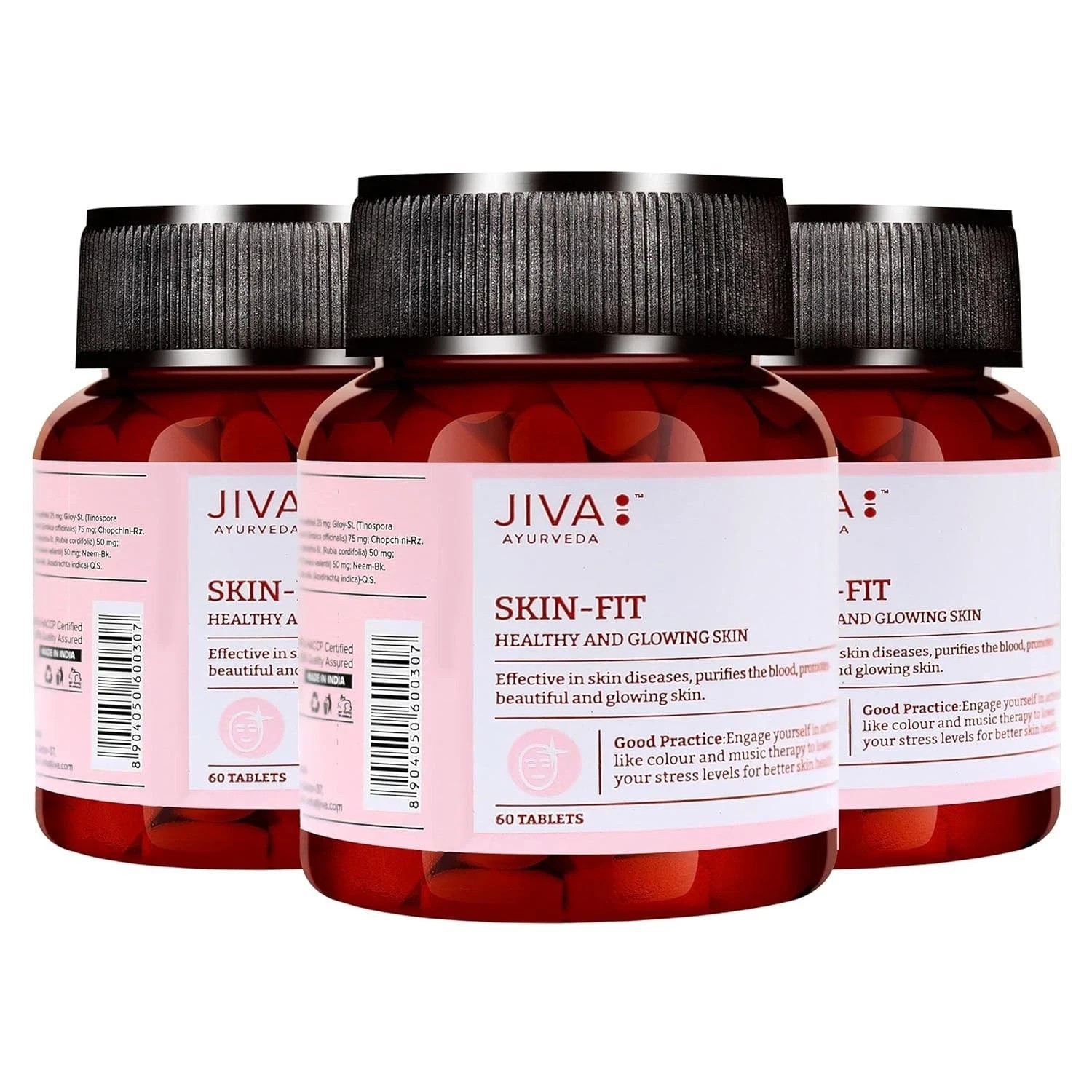 Skin-Fit Tablet | Improves Skin Health & Complexion| Blood supplement(pack of 3)