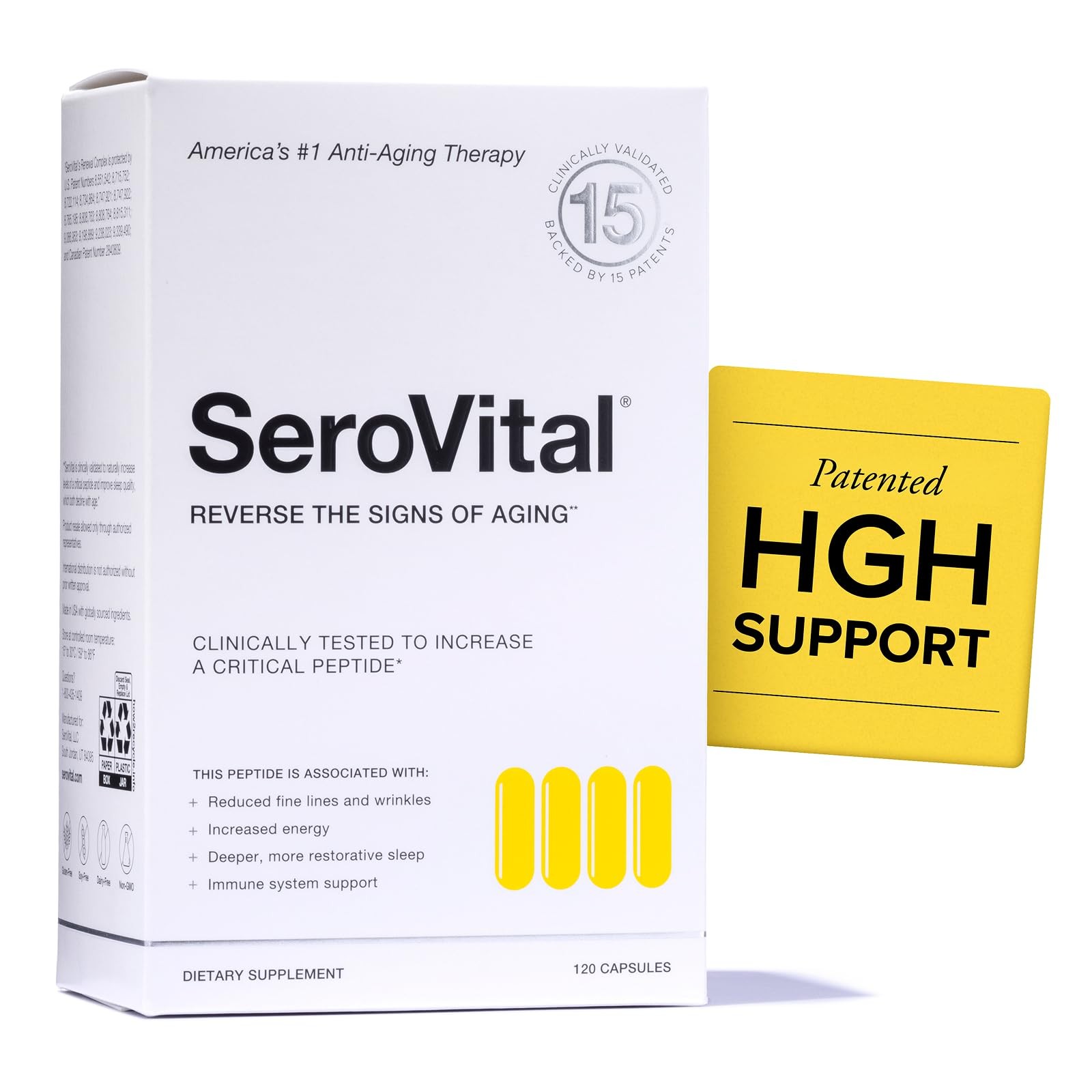 Serovital Renewal Complex – Anti Aging Supplements – Amino Acids – White