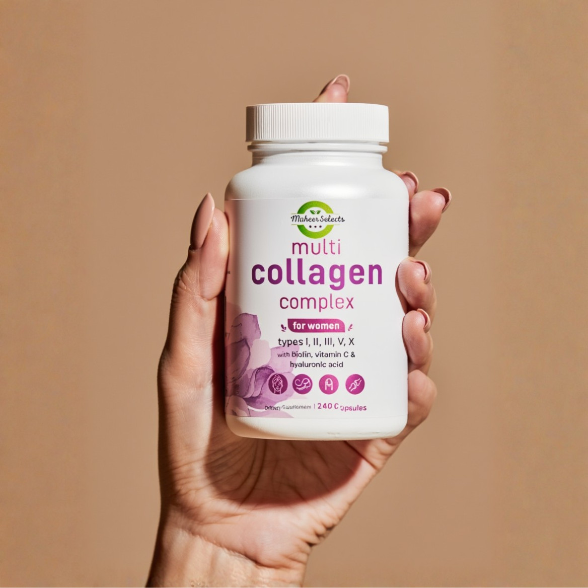 (Pack Of 3) Multi Collagen Complex for Women, 240 Capsules *Free Shipping*