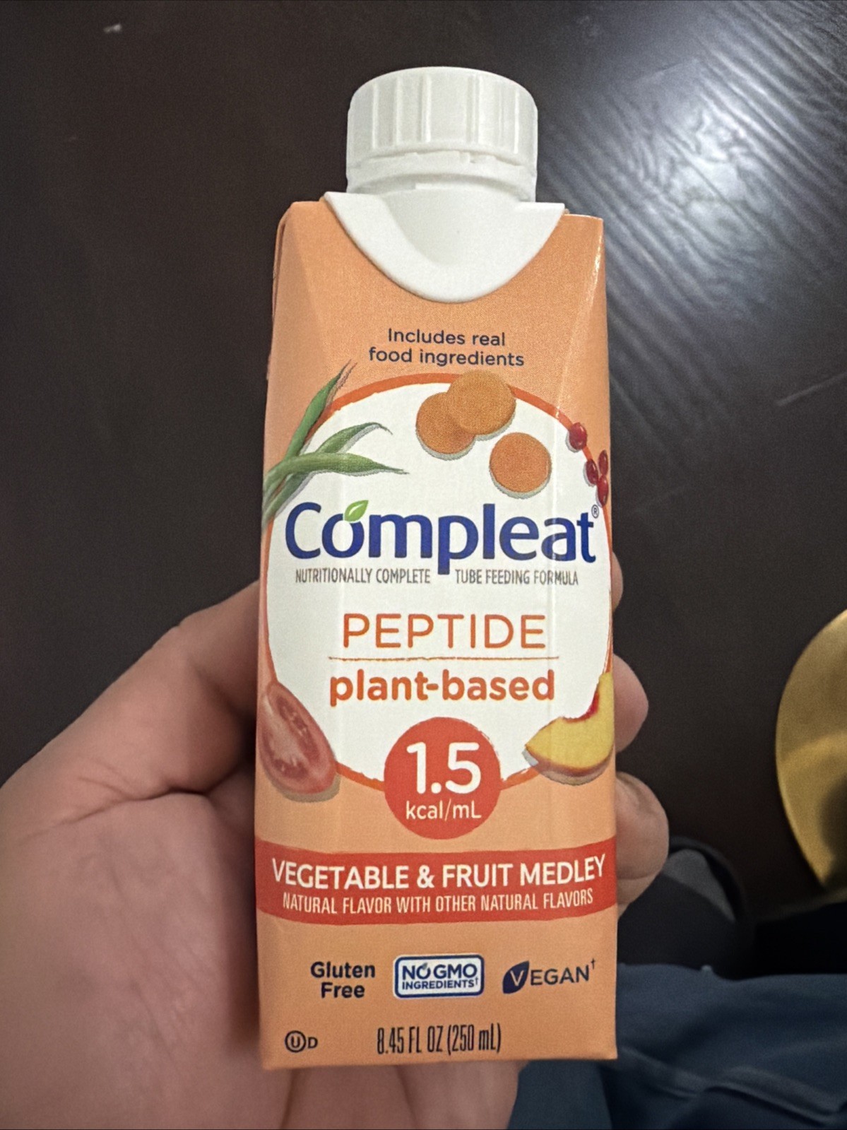 Compleat Peptide 1.5 Vegetable & Fruit Medley Plant24Case December 05/2026