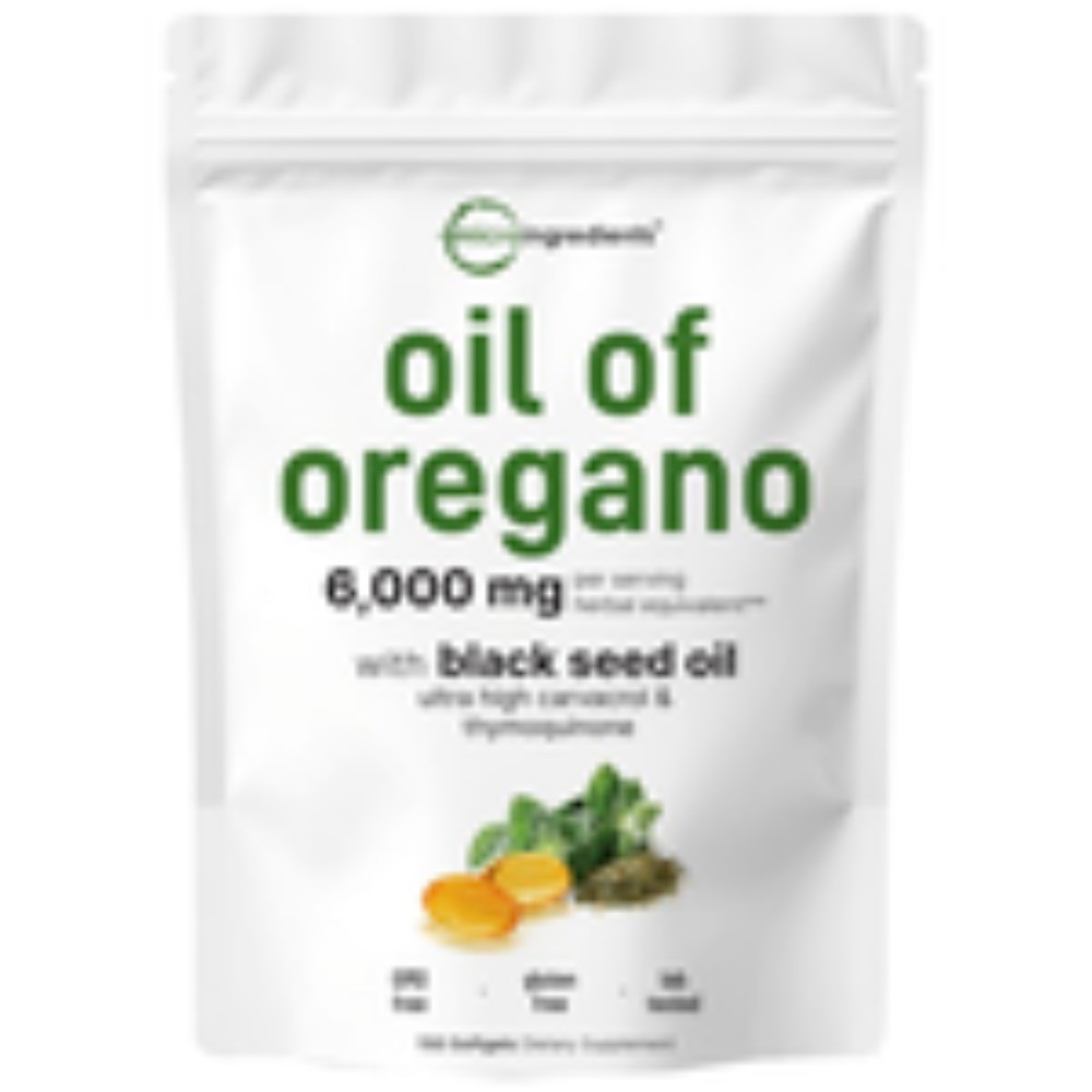 Micro Ingredients Oil of Oregano Softgels 6000mg Per Serving, 300 Count | 2… –