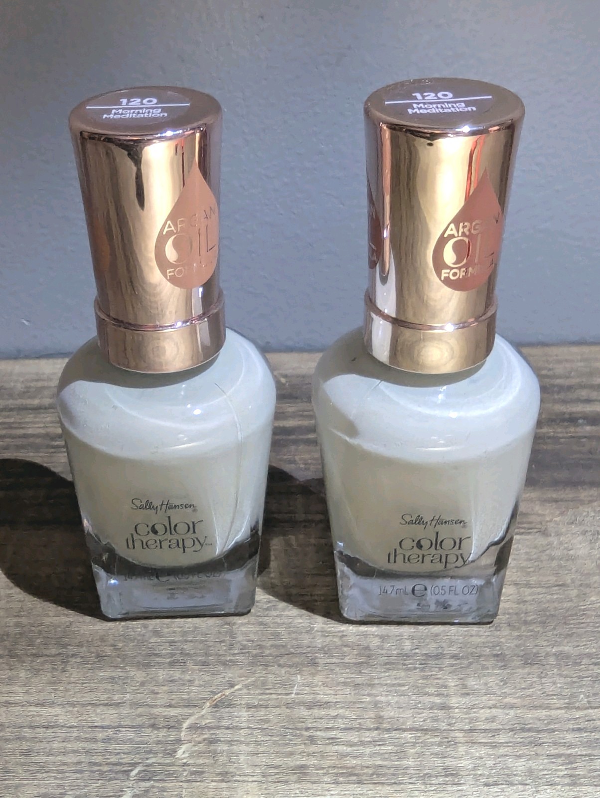 Sally Hansen Nail Polish Morning Meditation 120 Color Therapy Argan Oil Formula