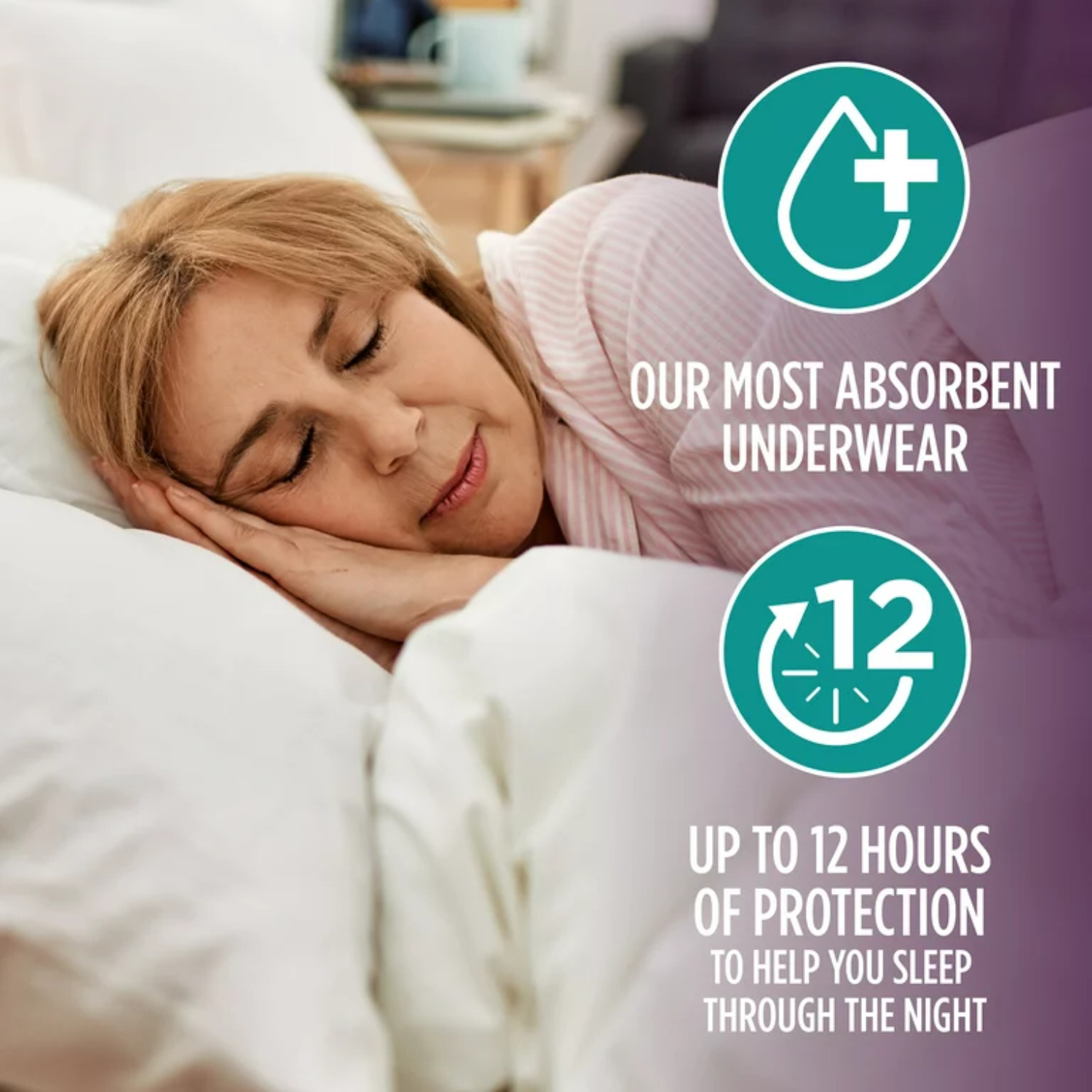 Assurance Women’s Incontinence & Postpartum Underwear, Large, Overnight 16 Count