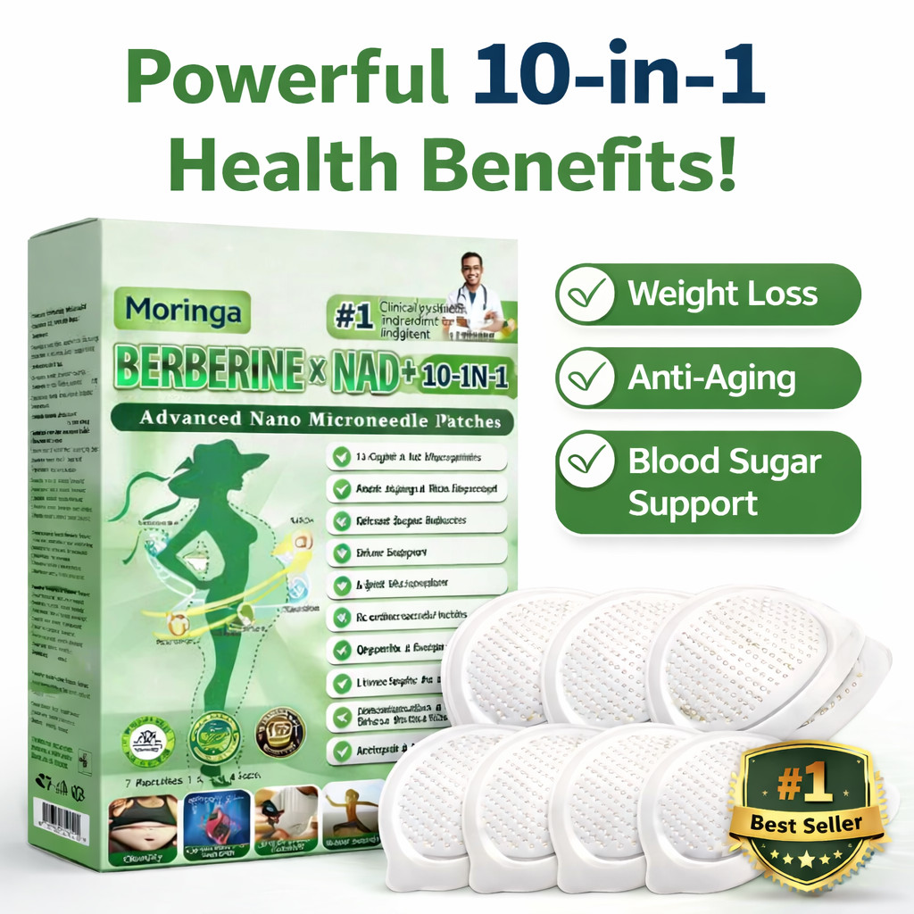 Moringa Berberine 10-in-1 Advanced Nano Microneedle Patch (7pcs/box)