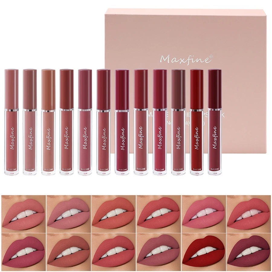 6pcs Matte Lipstick Set Waterproof Long Lasting Make Up Lipstick Beauty Cosmeti.