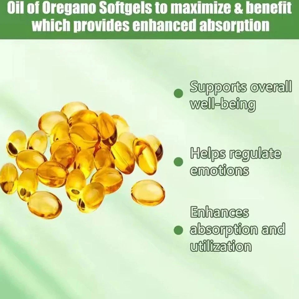 Ingredients Oregano of Oil Softgels 6000mg Count Serving,900 Per 3X Micro