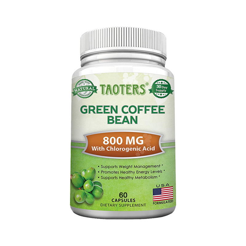 Green Coffee Bean 800mg Contains Chlorogenic Acid To Support Weight Management