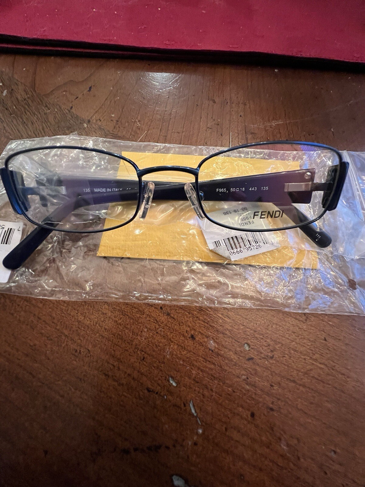 Fendi Clear Glasses Frames F965 443 50-18-135 New With Tag