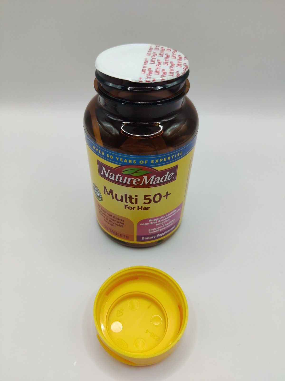 Nature Made Multi 50+ For Her 90 Tablets Healthy Blood Pressure EXP 11/2027