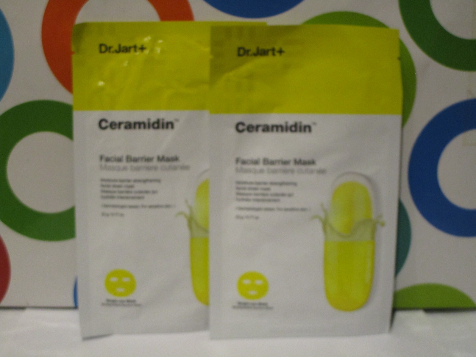 DR JART + ~ CERAMIDIN FACIAL BARRIER MASK ~ 0.77 OZ X 2 PC LOT