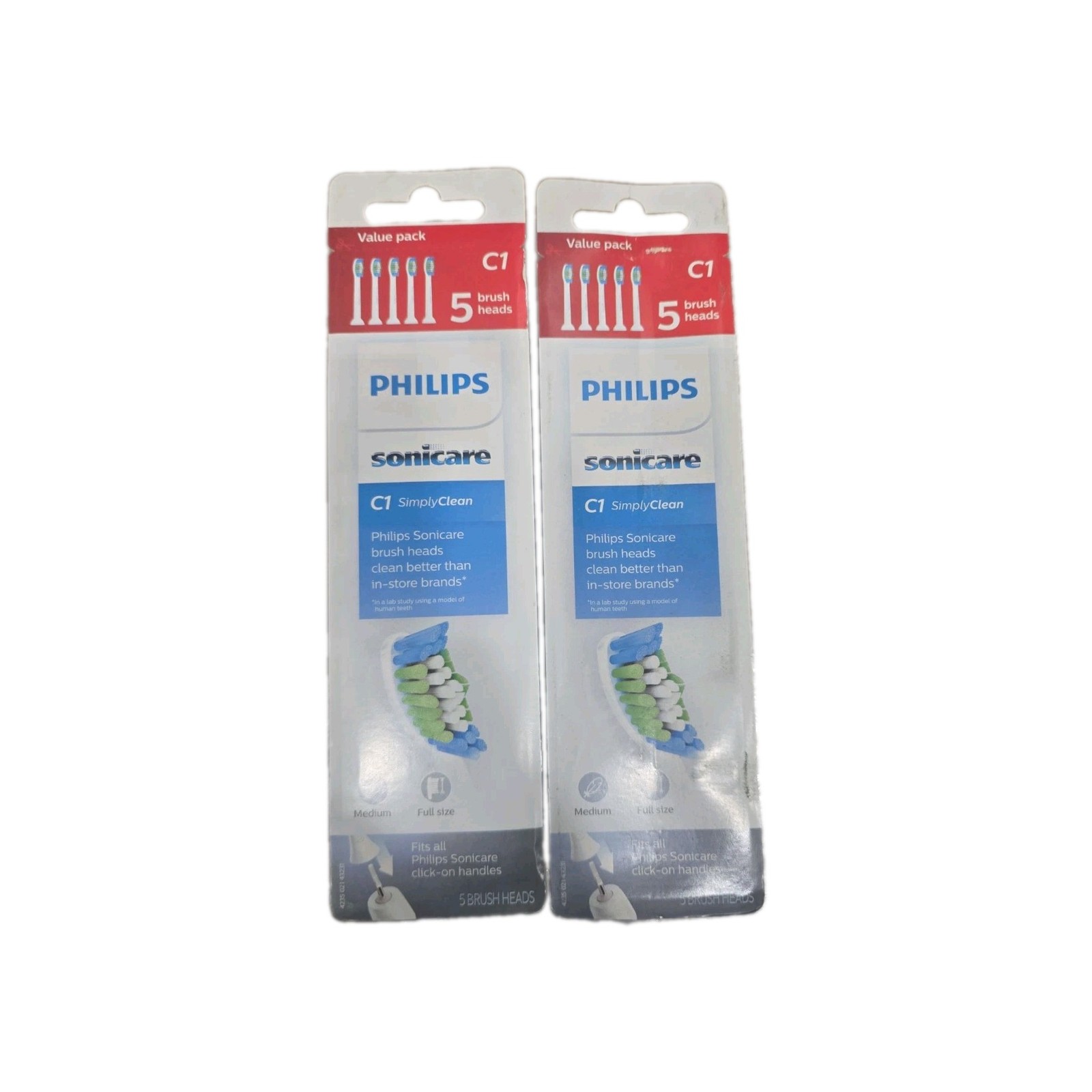 Philips Sonicare HX6015/03 Simply Clean Toothbrush Head – 5 Count -2 Pack