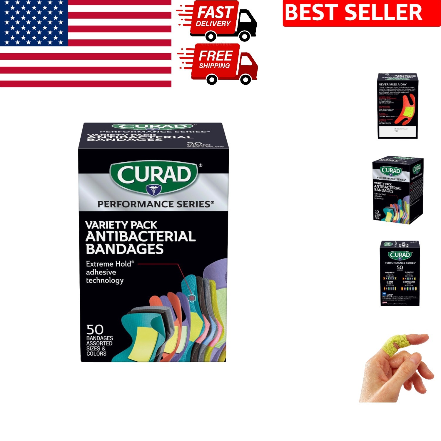 Performance Series Antibacterial Bandages – Ultimate Support & Comfort for Ac…