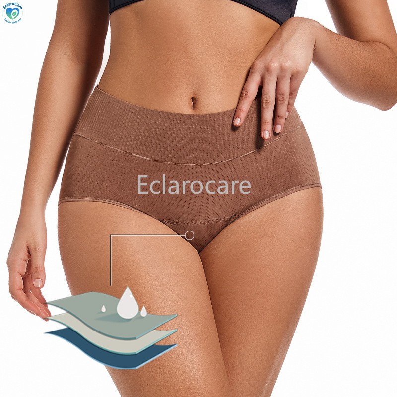 6pcs Period Underwear Women 3-Layer Leak Protection Ventilation holes cotton