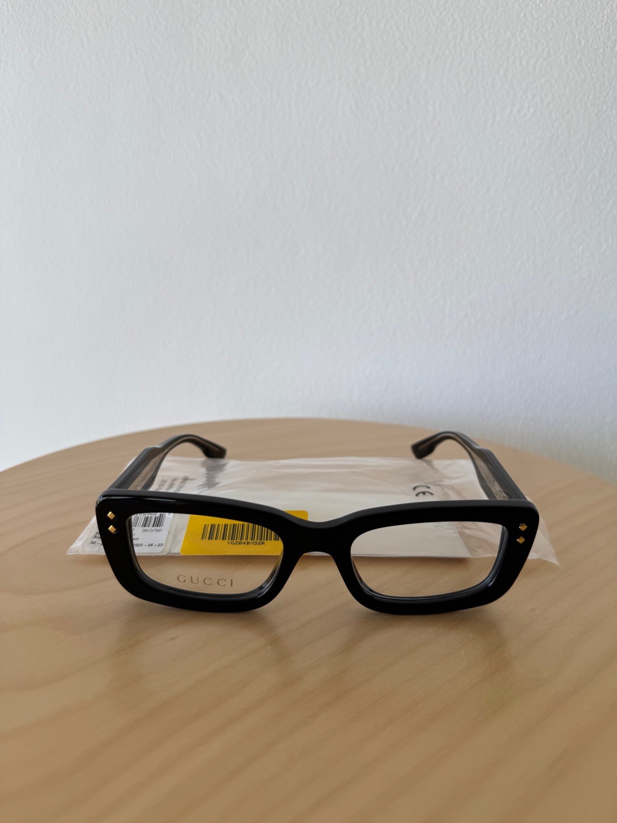 New Gucci eyewear glasses GG1216o 001 black diamond womens
