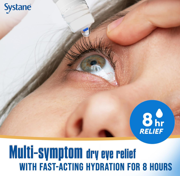 Complete PF Multi-Dose Preservative Free Dry Eye Drops 0.34 Fl Oz, 2 Pack