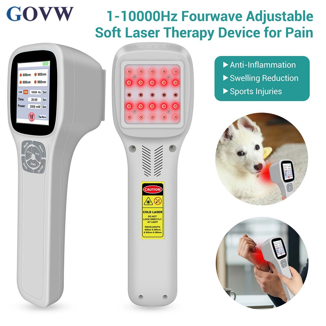25 Diodes Laser Therapy Device 0-2500mW Adjustable Deep Tissue for Pain Relief