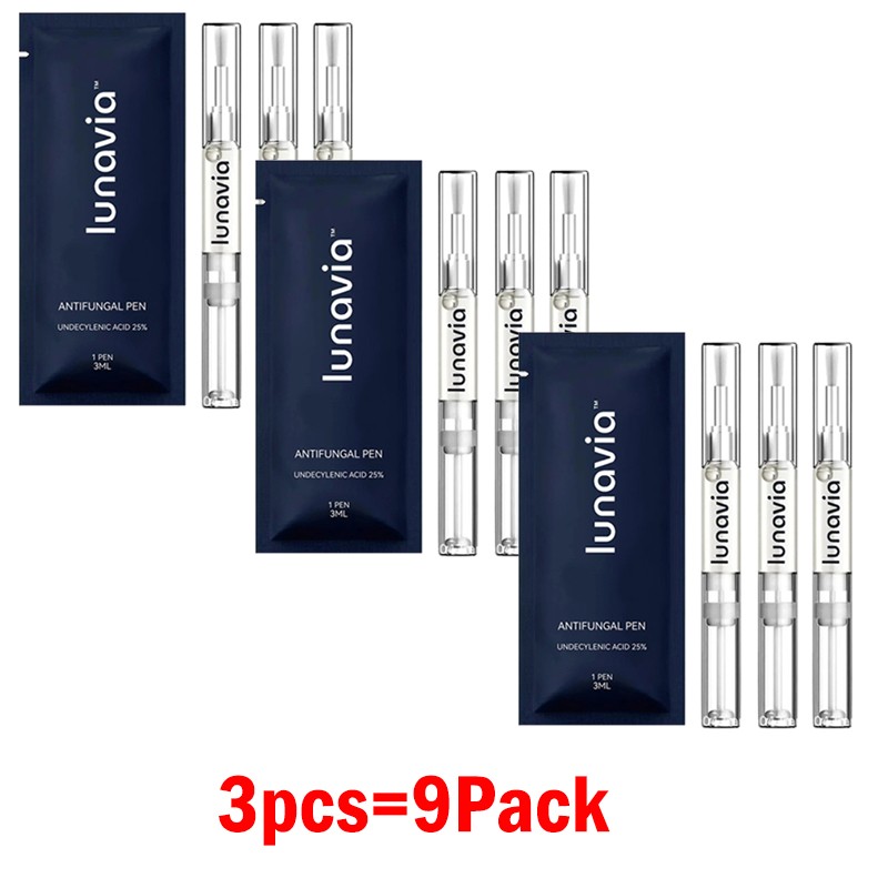 15/6/3PCS Lunavia Antifungal Pen 25% Undecylenic Acid – Toenail Fungus Treatment