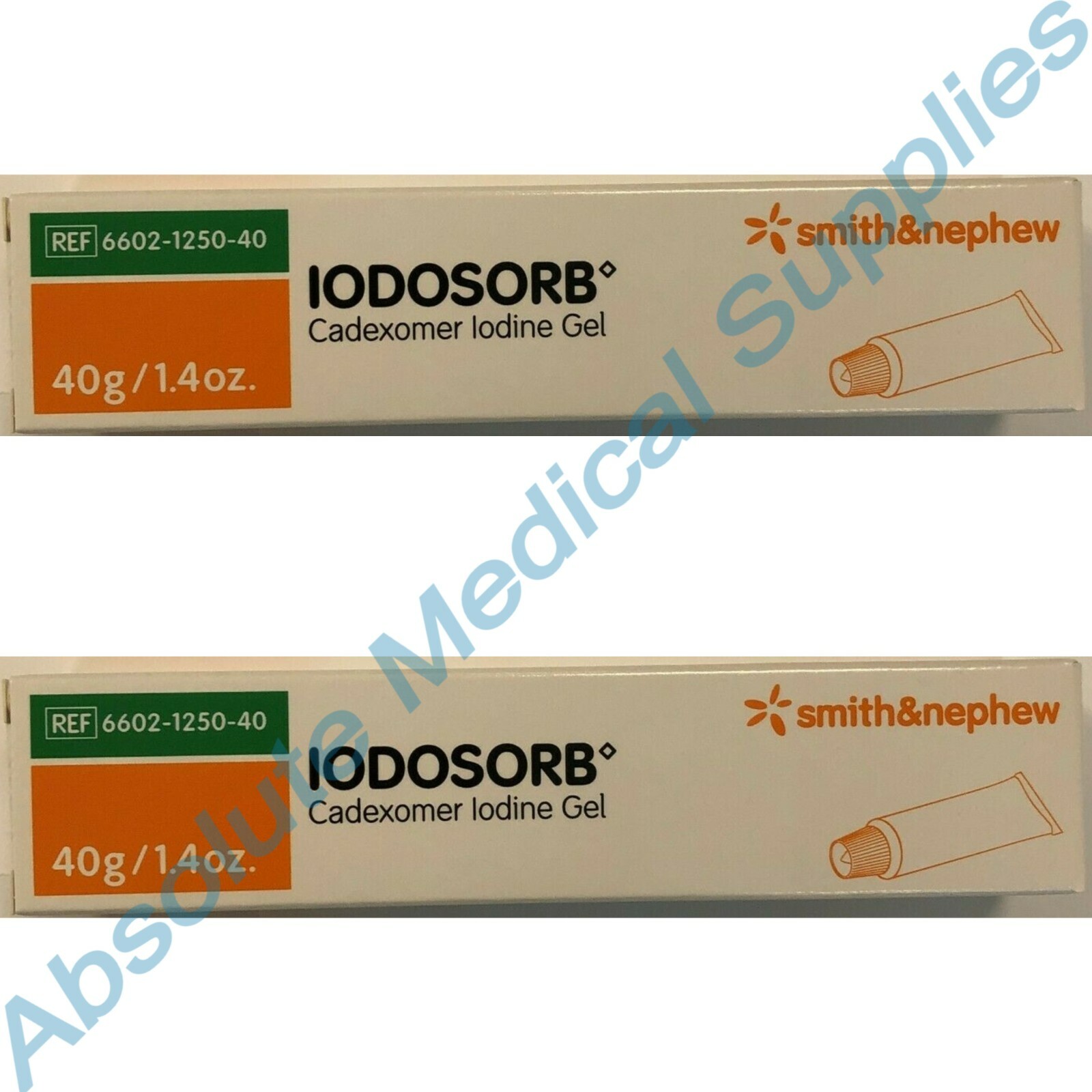 *2-Packs* Smith & Nephew Iodosorb Wound Cadexomer Iodine Gel 1.4 Oz 6602125040