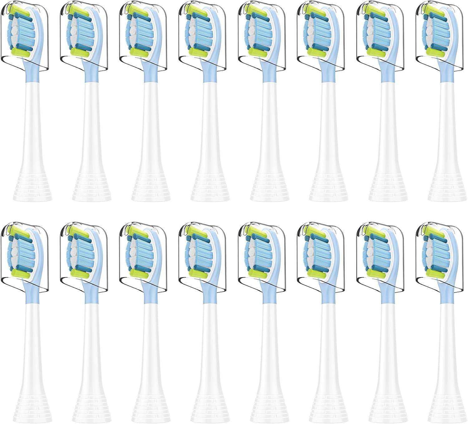 Replacement Toothbrush Heads Compatible with Phillips Sonicare Snap-on 16pc Pack