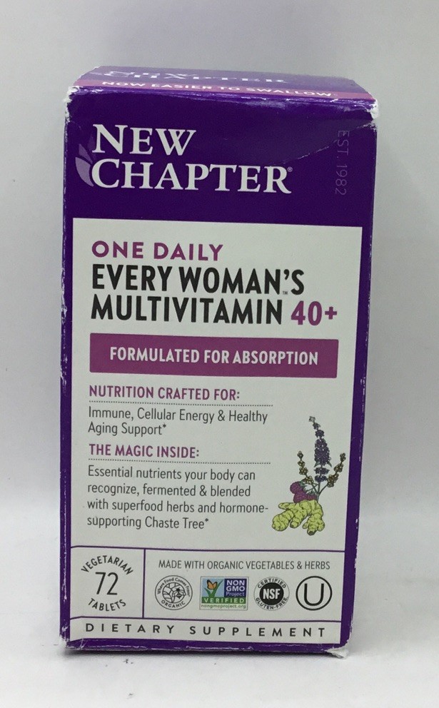 New Chapter Every Woman’s Multivitamin 40+, One Daily (72 Veg Tablets) Exp 2/26
