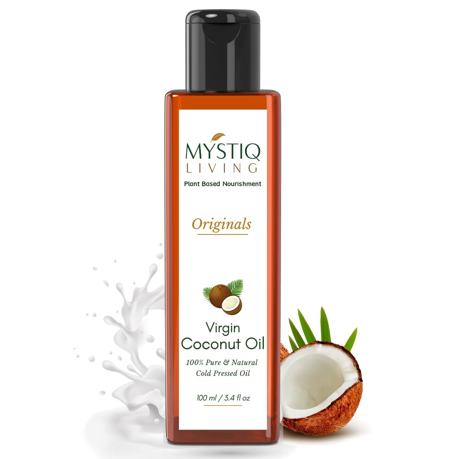 Mystiq Living Virgin Coconut Oil For Skin And Hair 100ml