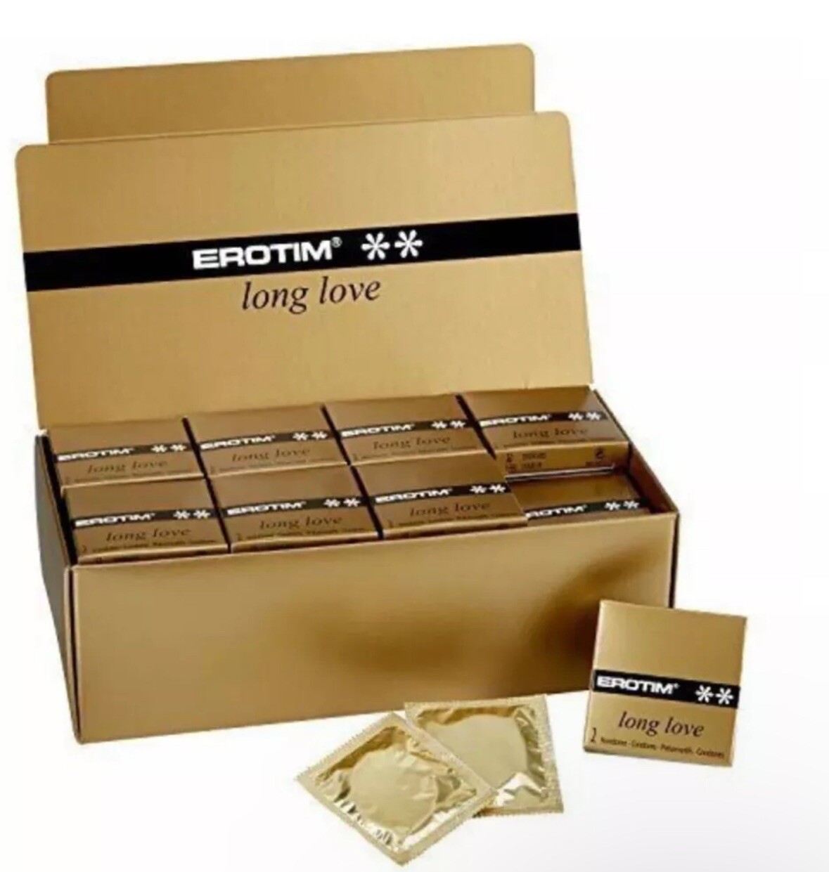 Erotim Long Love Condoms (4 Pack, 8 Pieces)