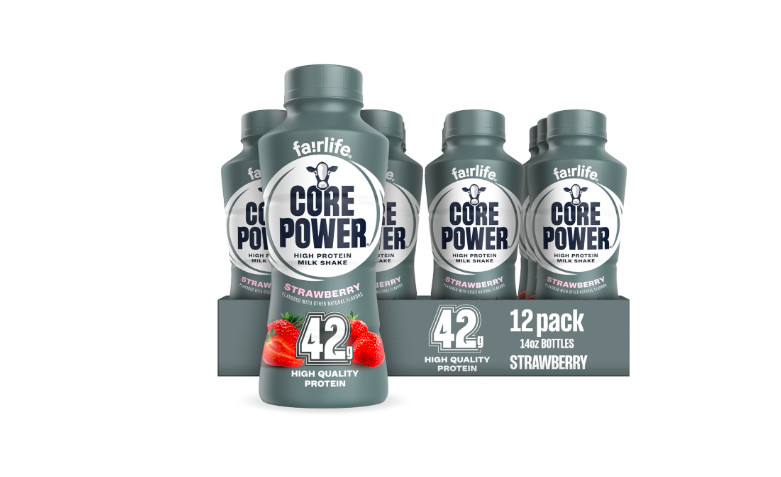 Core Power Elite High Protein Shake, Strawberry, 42g Bottle, 14oz, 12 Pack