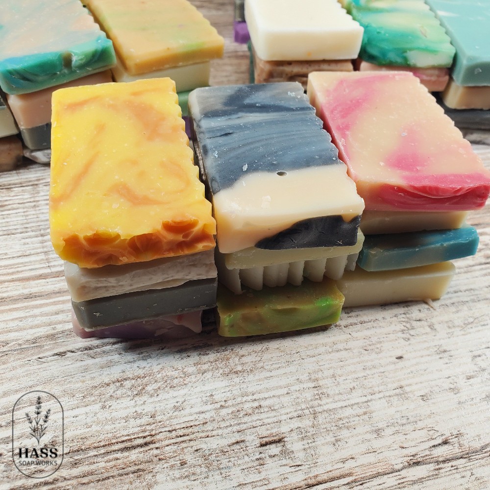Handmade Bar Soap Samples Ends Assorted Scents Cold Process Natural Bars 12oz