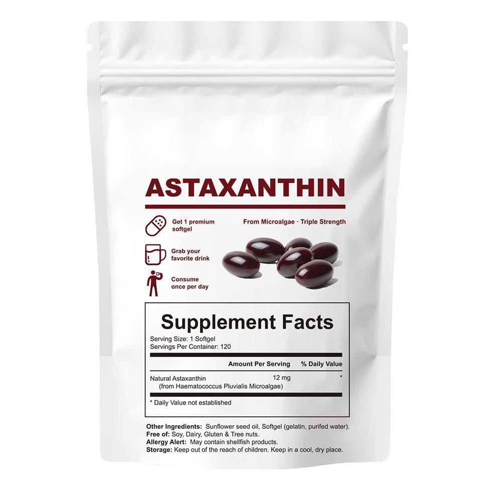 Softgels 120ct – Support Antioxidant suitable for Skin, Eye Joint Health Astaxan
