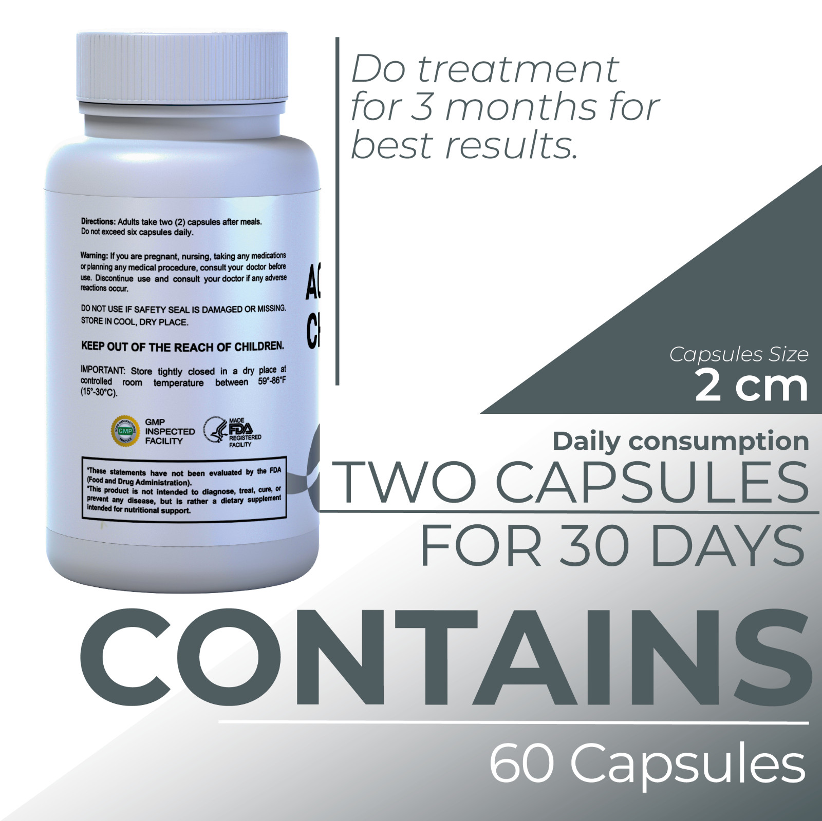 Organic Activated Charcoal Capsules 60 – Support Digestive System Gas & Bloating