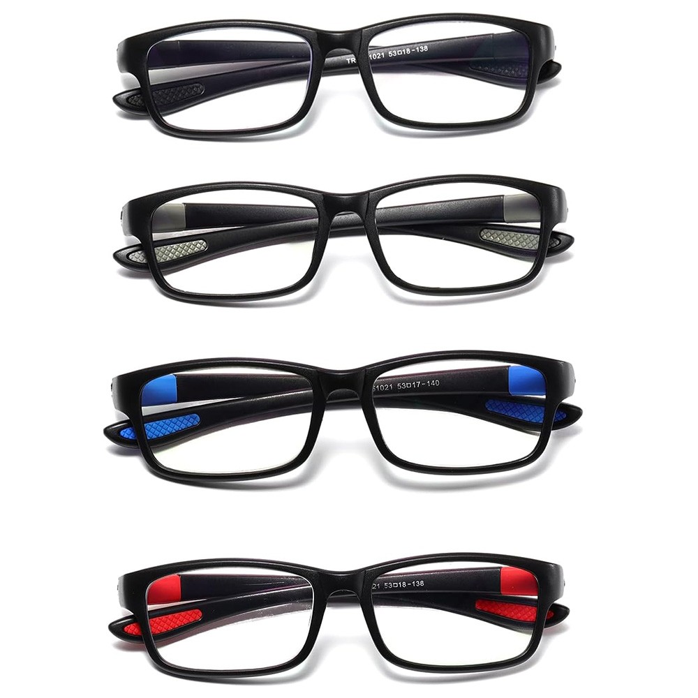 3 Pack Stylish Reading Glasses Anti Blue Light Readers Sports Presbyopic Glasses