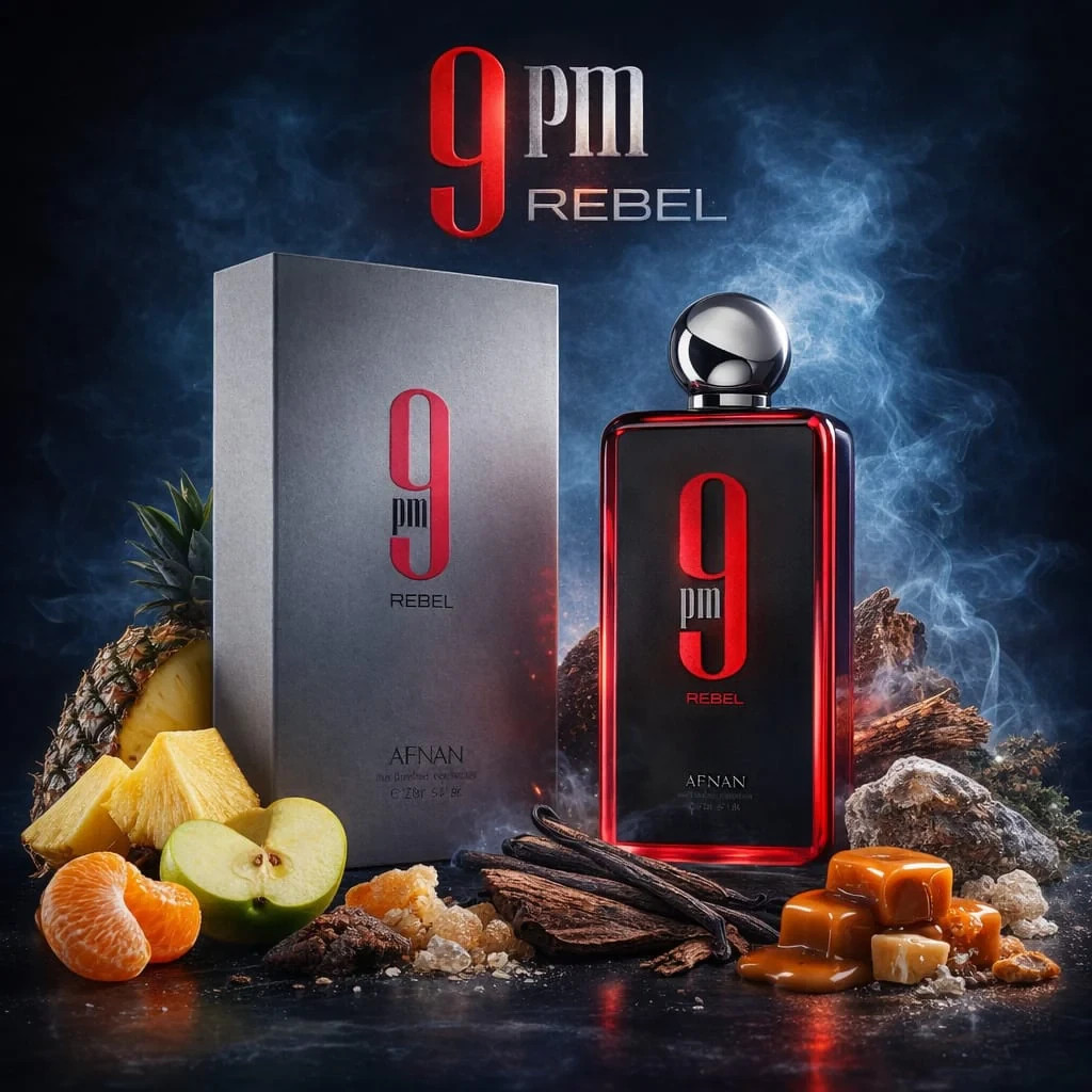 Afnan 9PM Rebel Eau De Parfum 100ml / 3.4oz Men’s Fragrance EDP New Sealed