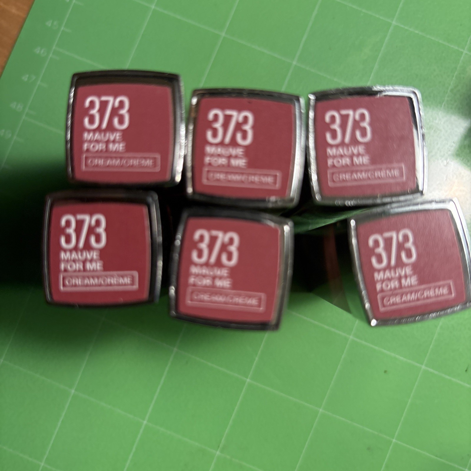 Lot Of 6–Maybelline Color Sensational Satin Lipstick 373 Mauve For Me