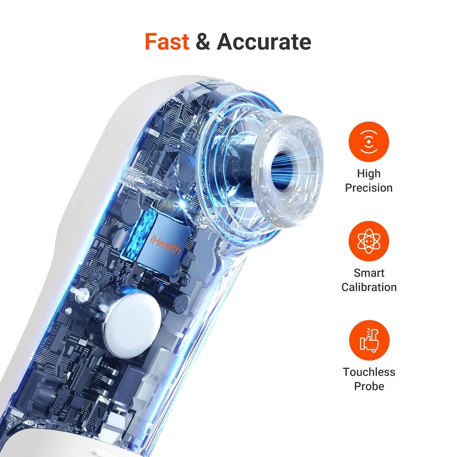 Infrared Digital Thermometer PT9L White 3-in-1 Forehead Object Baby Adult Fever