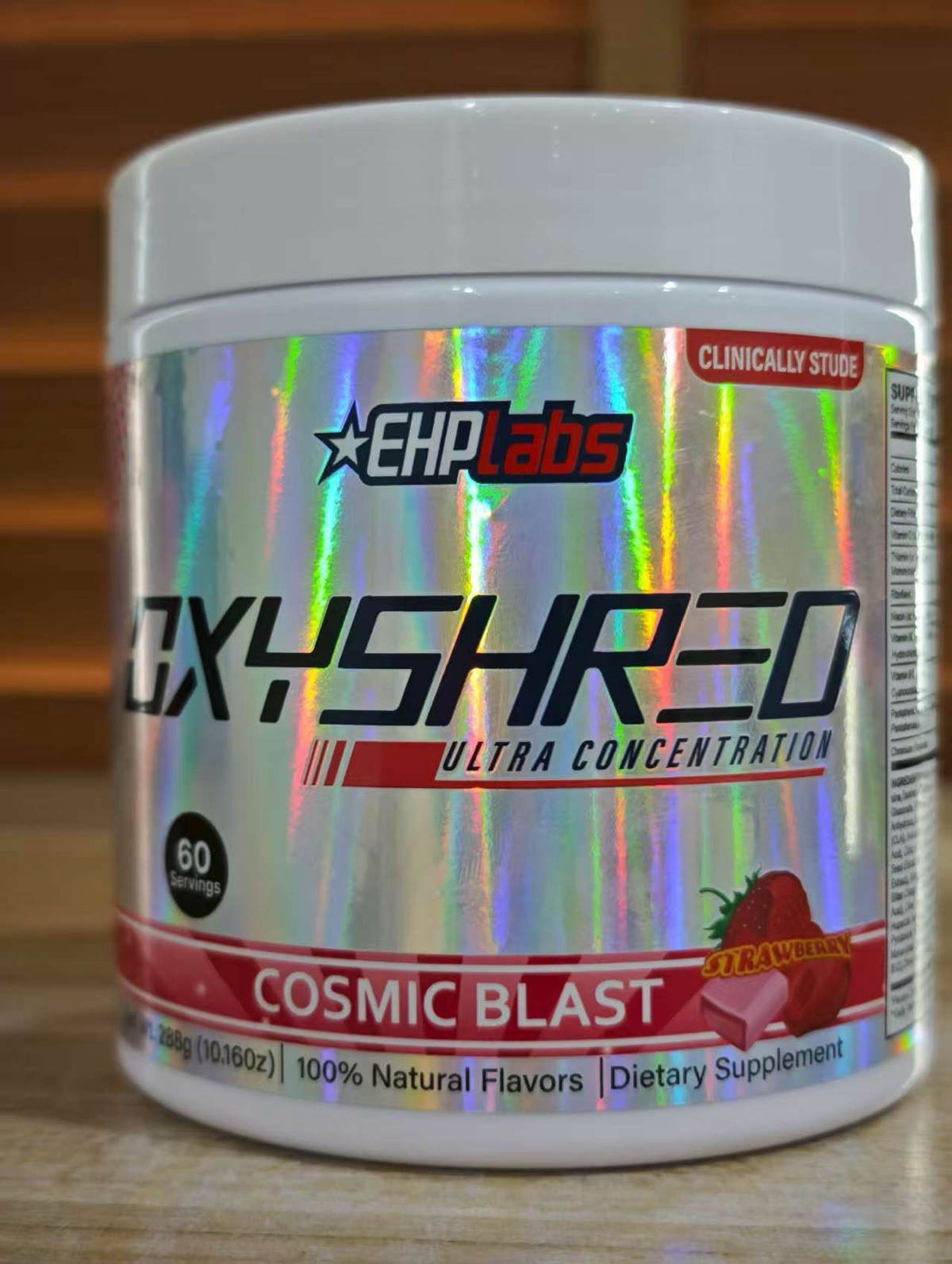EHP Labs OxyShred Ultra Concentration Cosmic Blast Strawberry Powder 288g 60sv