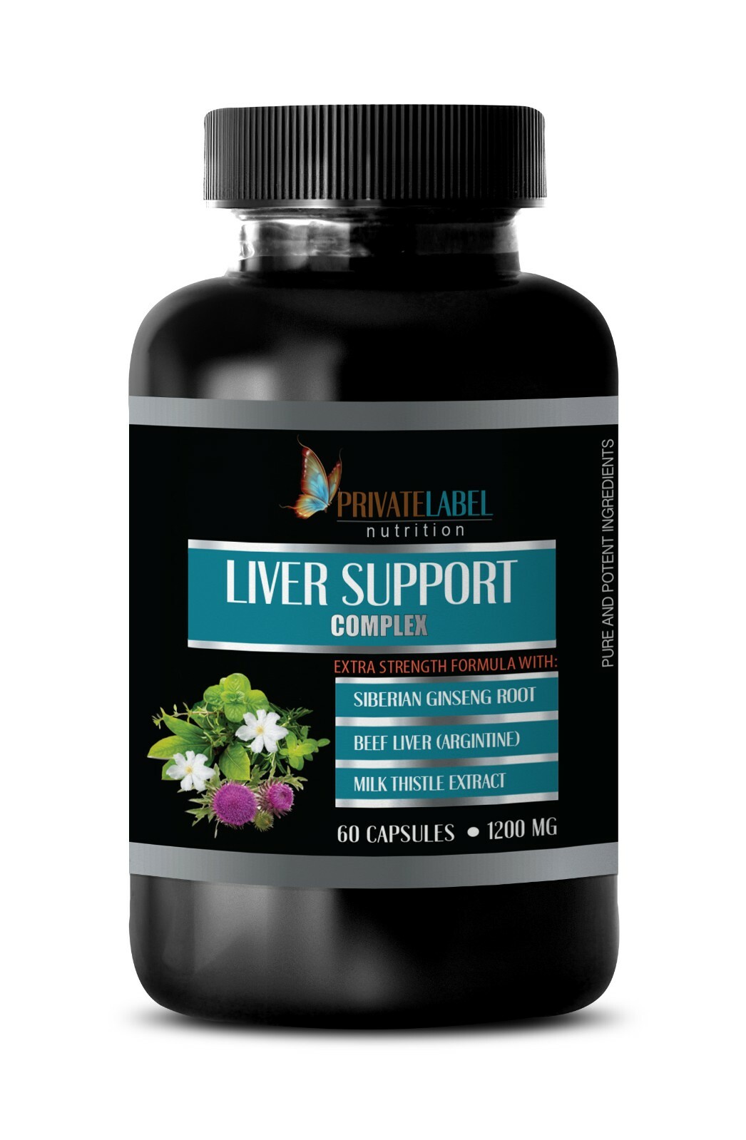 liver detox – LIVER SUPPORT COMPLEX – beef liver powder – 1 Bottle 60 Capsules