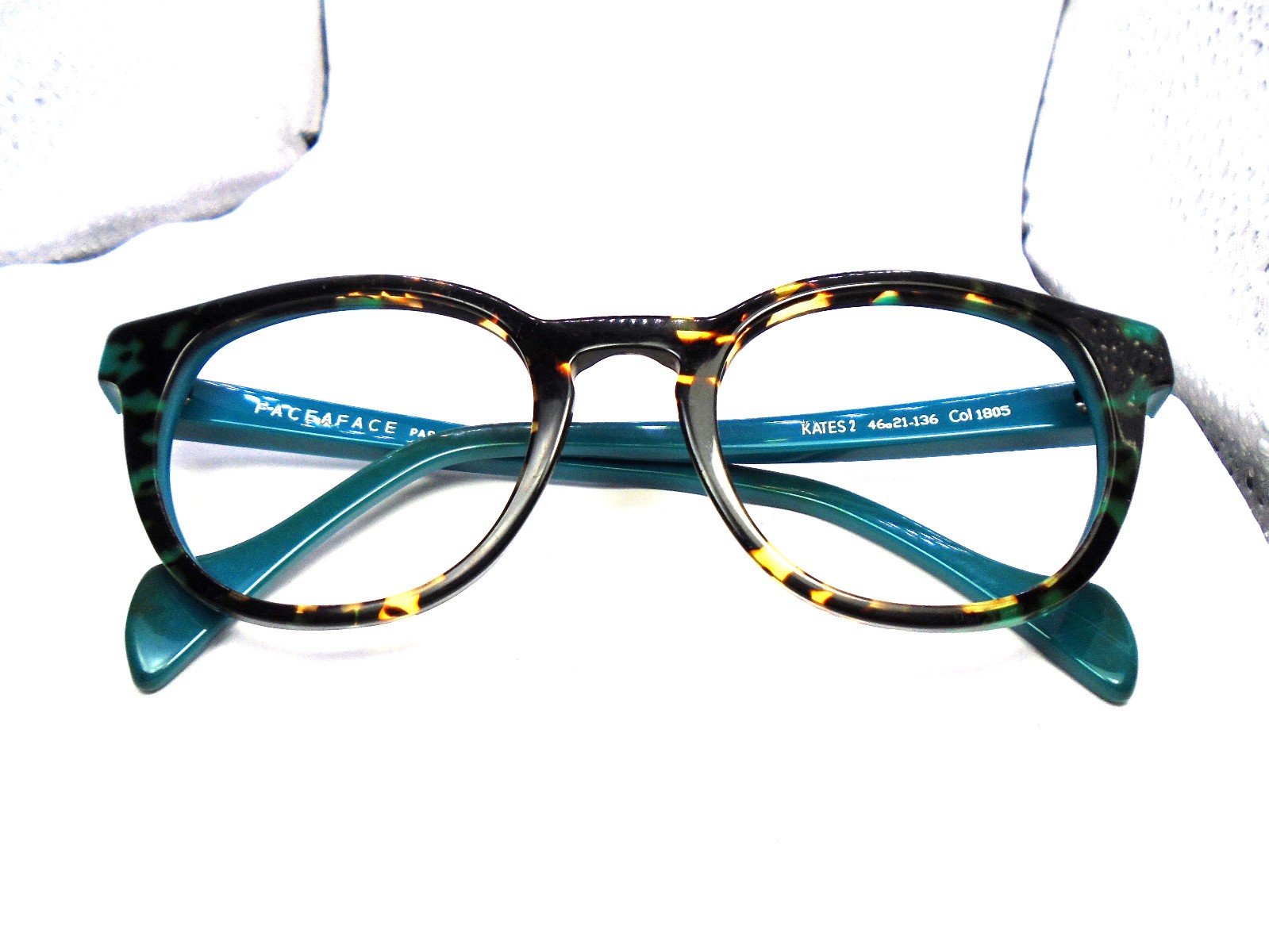 Face A Face KATES 2 Col 1805 Brown Havana/Turquoise 46-21-136 Eyeglasses Frames