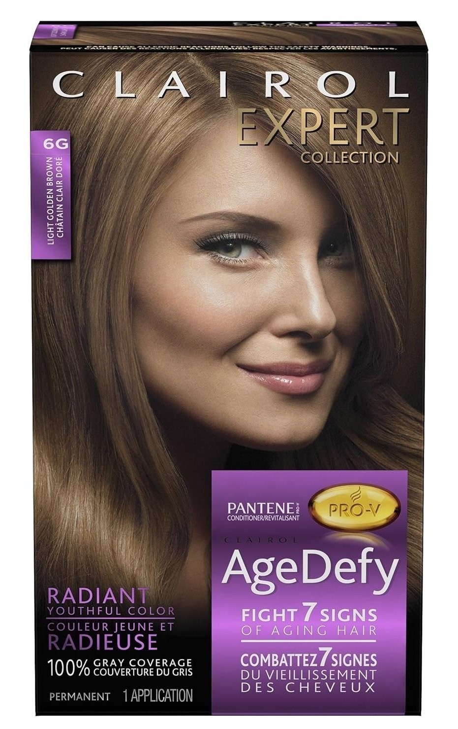 Clairol Expert Collection Age Defy 6G Light Golden Brown Shade