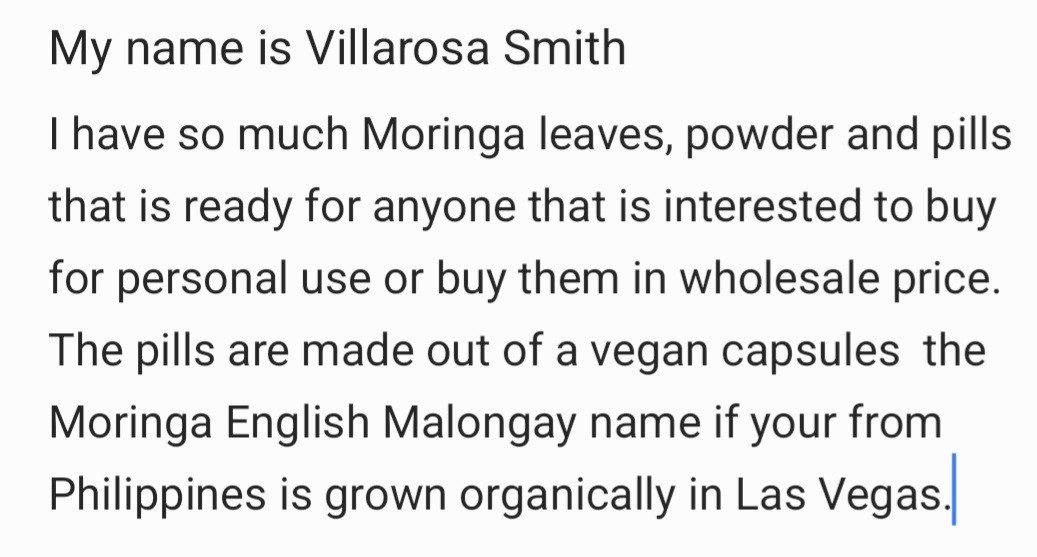Moringa Powder Capsules