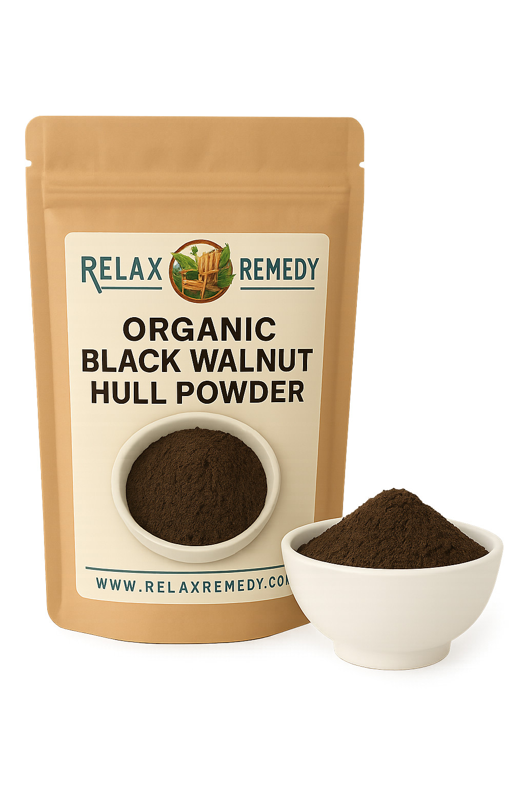Organic Black Walnut Hulls Powder – 100% Pure, Non-GMO Juglans Nigra, Detox Herb