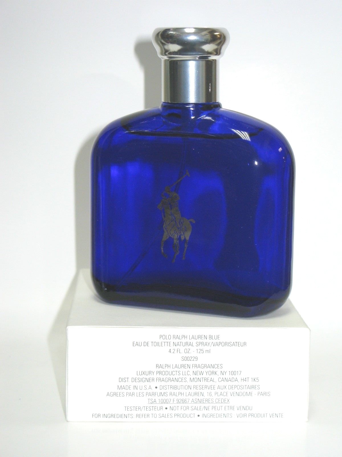 Ralph Lauren Polo Blue Eau De Toilette Spray for Men 4.2 oz / 125ml – See Detail