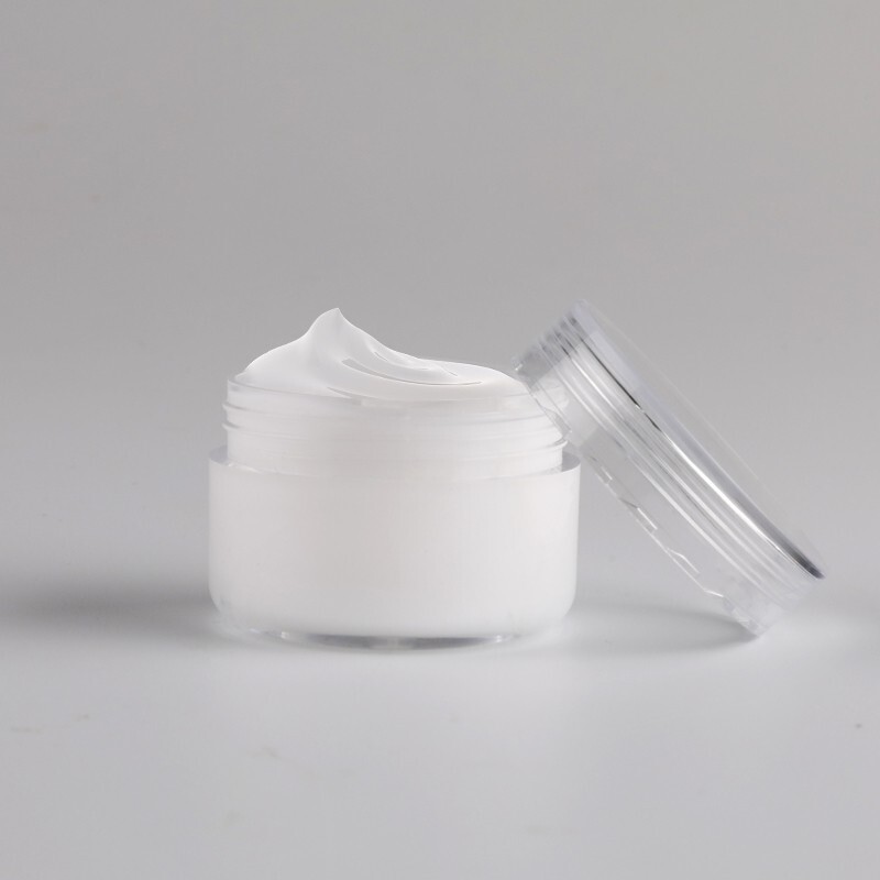 100 Pack 10 Gram Clear Plastic Jars Cosmetic Container with Lids J1-100