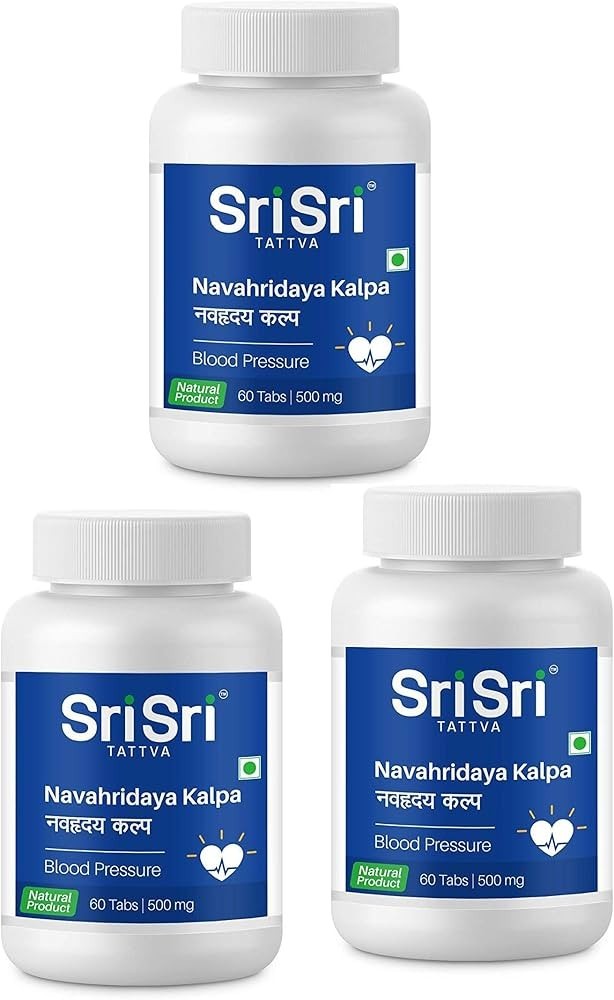 Sri Sri Tattva Navahridaya Kalpa Tablet – 60 Tablets, 500 mg(Pack Of 3)