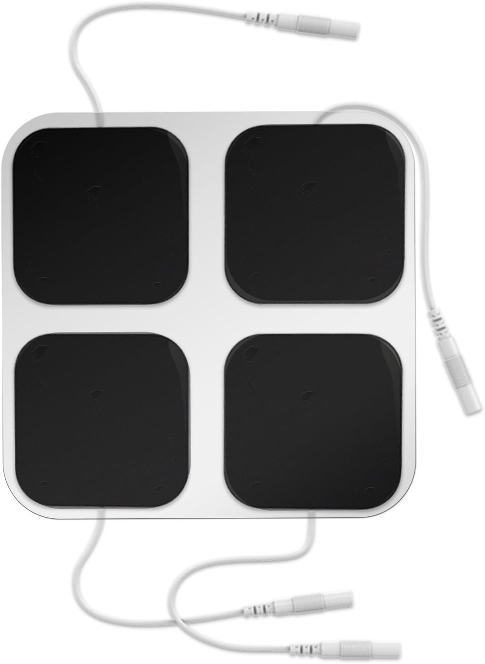 Universal 2″X2″ TENS Electrotherapy Pads – 48 Reusable Patches for Pain Relief