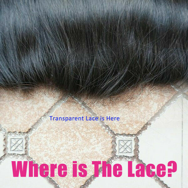 12A PERUVIAN WIDER SWISS TRANSPARENT LACE FRONTAL 4X4/5X5/6X6/7X7/13X4/13X6 1B#