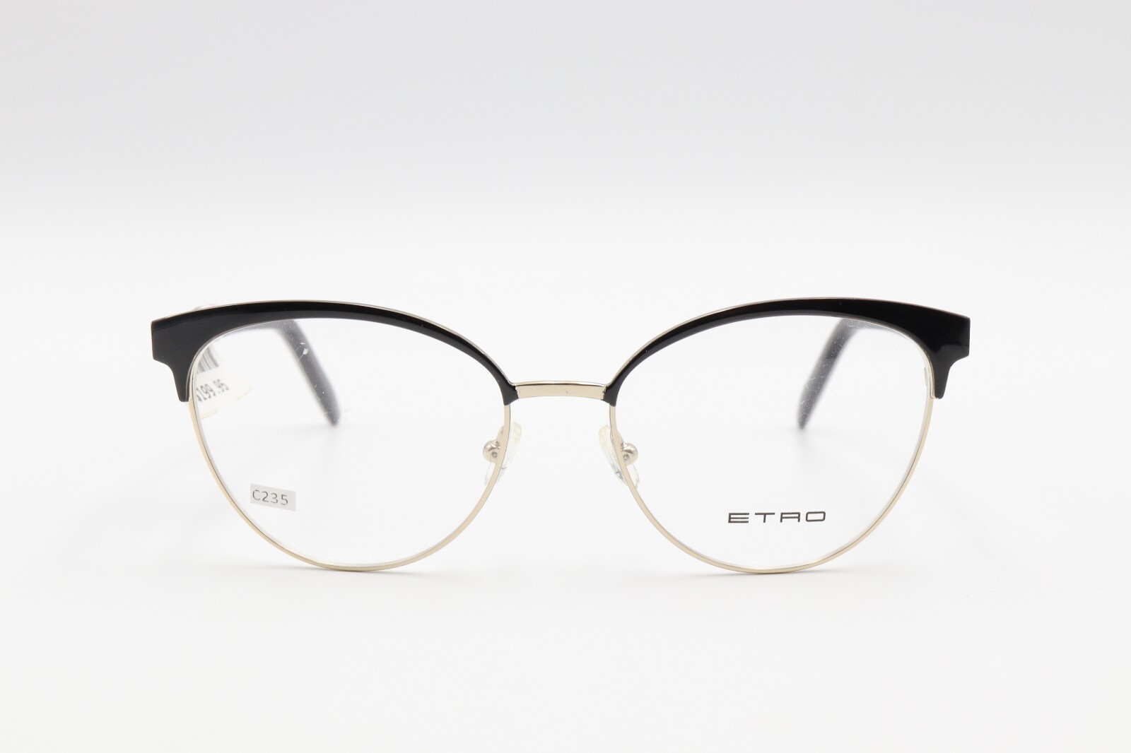 ETRO ET2119 001 Black/Multi-color Paisley 53-17-140 Frames Made in ITALY C235