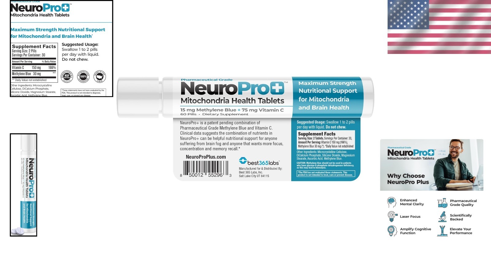 Cognitive Wellness Formula, NeuroPro+ 60 Tablets