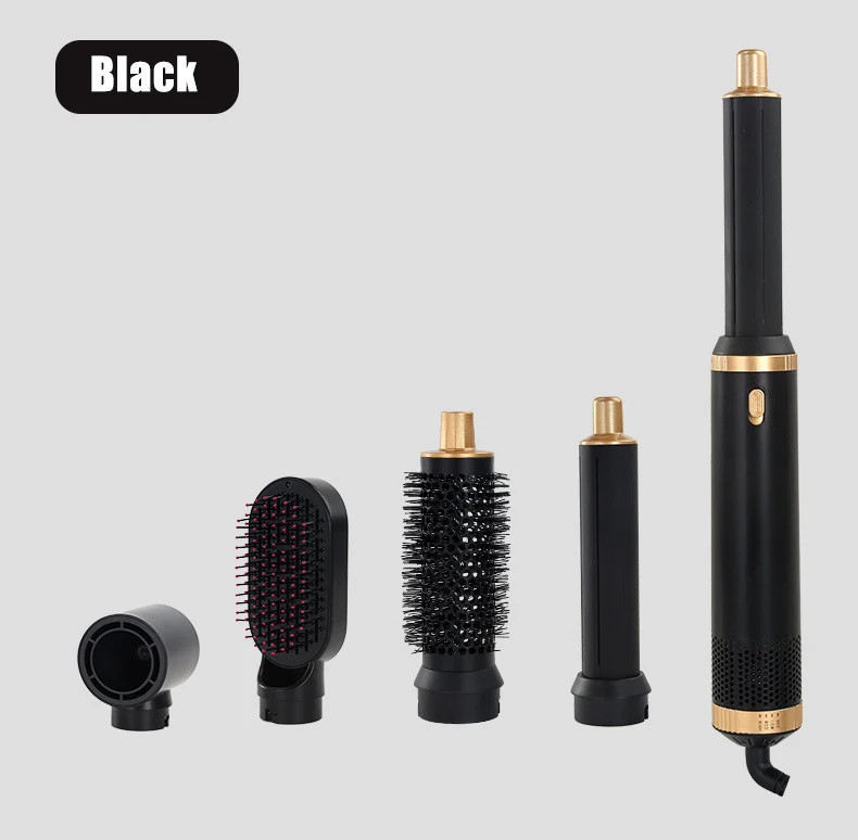 5 in 1 Hair Dryer Brush Hot Comb Set Professional Curling Iron Hair Straightener