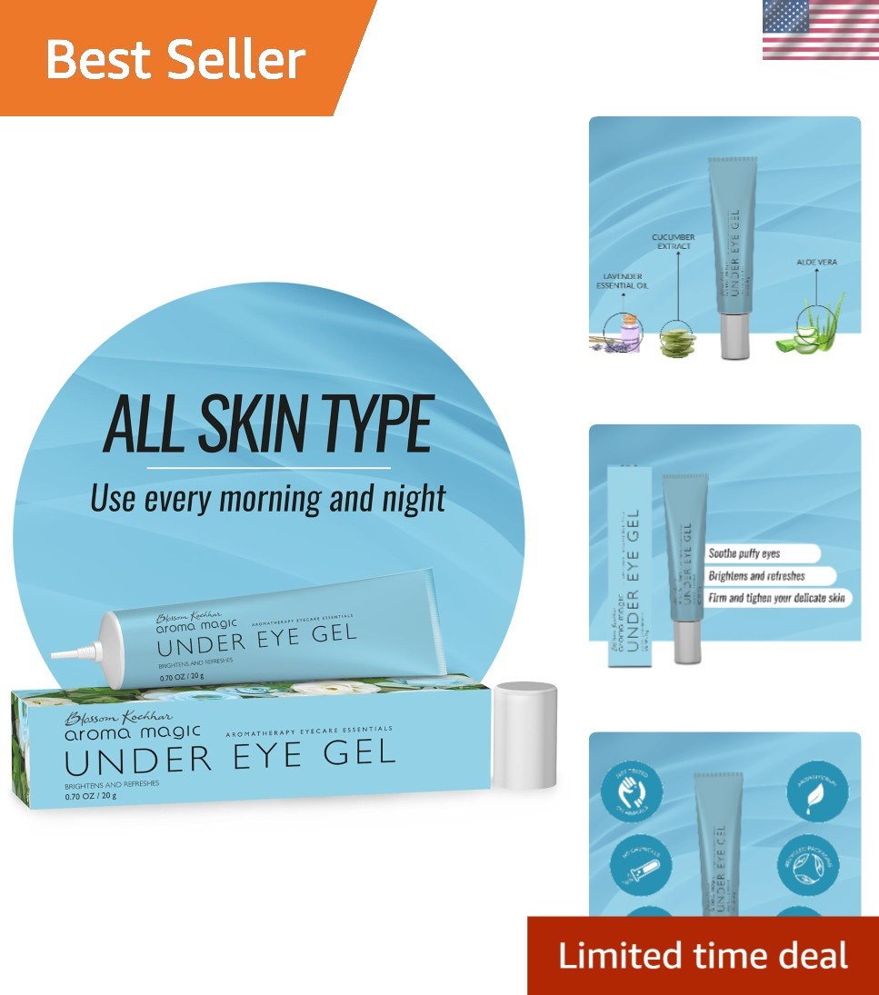 Revitalize Your Eyes: Lightweight Gel for Puffiness & Dark Circles – 0.71 Oz