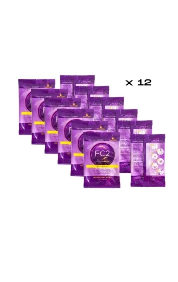 FC2 Female Internal Condoms 12 Pack Exp: 6/17/2027 W/4 Free Packs Of Lubricants